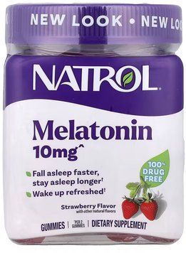 NATROL Melatonin 10mg - 60 gummies 1456273 фото