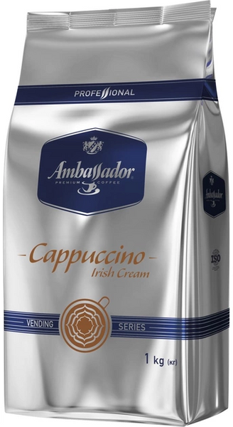 Капучіно для вендінгу Ambassador Cappuccino Irish Cream 1 кг (8719325224054) 1308027 фото