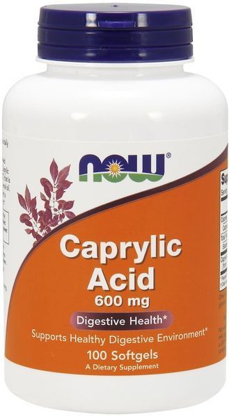 Now Foods Caprylic Acid 600mg, 100 caps 416765 фото