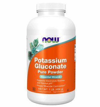 Now Foods Potassium Gluconate Pure Powder - 454g 1451508 фото