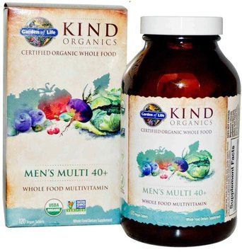 Garden of Life MyKind Organics, Men's Multi 40+, 120 Vegan Tablets (GOL-11769) 681595 фото