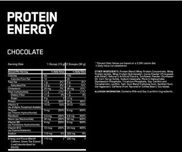 Протеин Optimum Nutrition Protein Energy 780 g / 26 servings / Chocolate 386296 фото