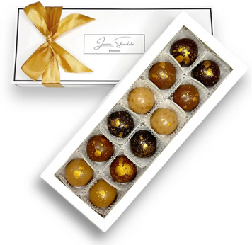 Цукерки шоколадні з начинкою Laviva Chocolate Fusion Box of 12 bonbons Fusion 180 г (UA-0010) 1381037 фото