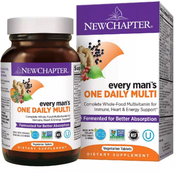 New Chapter, Every Man, One Day Multi, 24 Vegetarian Tablets (NC0326) 686645 фото