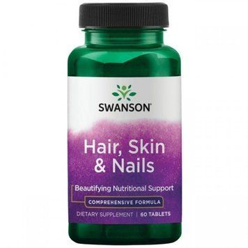 Swanson Hair, Skin And Nails Формула для шкіри, волосся і нігтів 60 таблеток 776039 фото
