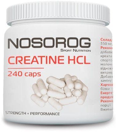 Nosorog Nutrition Creatine Hcl 240 capsules 912608 фото