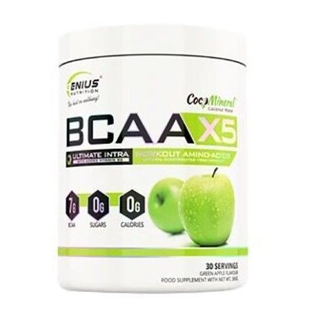 Genius Nutrition Bcaa X5 360 g/30 servings/ Green Apple 937923 фото Genius Nutrition Bcaa X5 360 g/30 servings/ Green Apple 937923 фото