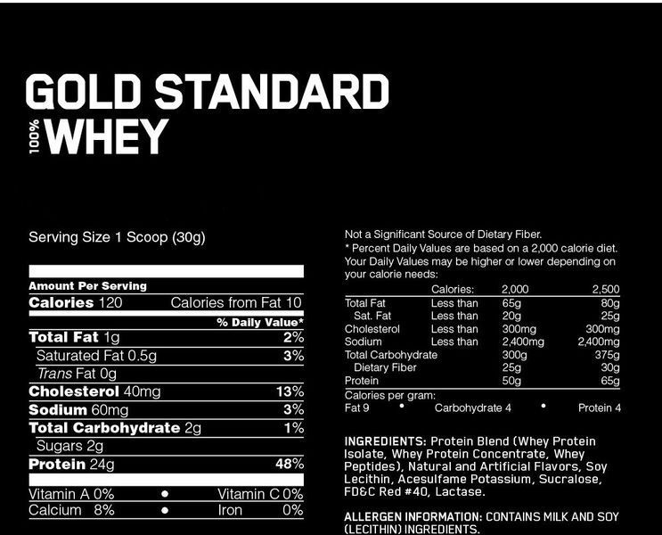 Протеїн Optimum Nutrition 100% Whey Gold Standard 454 g / 14 servings / Strawberry 442420 фото