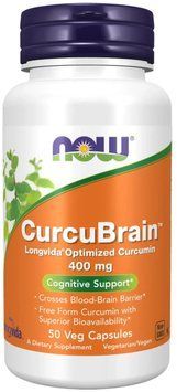 Now Foods CurcuBrain 400mg - 50 Veg Capsules 1451251 фото