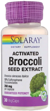 Solaray, Activated Broccoli Seed Extract, 350 mg, 30 VegCaps (SOR-28246) 607558 фото