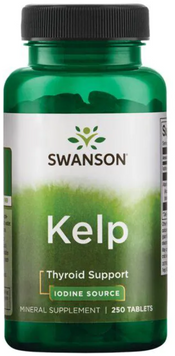 Swanson Kelp Iodine Source 225 mcg Йод из водорослей 250 таблеток 1034676 фото