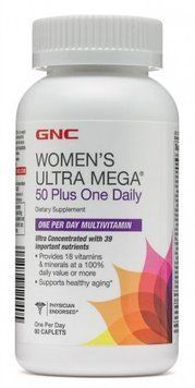 GNC Women's Ultra Mega 50 Plus One Daily 60 caps 460735 фото