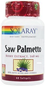 Solaray Saw Palmetto Berry Extract, 160 mg, 60 Softgels (SOR-03782) 661724 фото