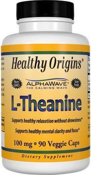 Healthy Origins L-Theanine 100 mg 90 Vcaps 487681 фото
