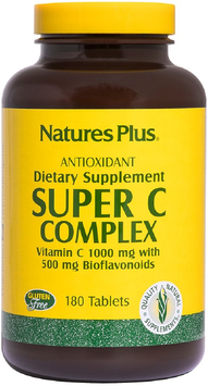 Nature's Plus Super C complex 500 mg Супер комплекс витамина С 90 таблеток 897047 фото