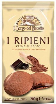 Печиво Il Borgo del Biscotto з какао-кремовою начинкою 200 г (8032755322658) 1146279 фото