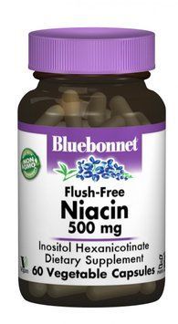 Bluebonnet Nutrition Niacin Flash-Free 500 mg 60 caps 490512 фото