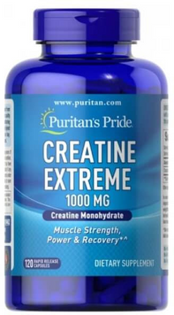 Креатин Puritans Pride Creatine Extreme 1000mg 120 caps / 24 servings 1039175 фото