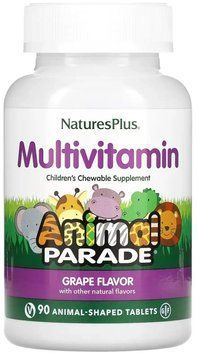 Nature's Plus Children's Multivitamin - 90 tabs Grape 1462771 фото