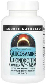 Source Naturals Glucosamine Chondroitin Complex with MSM - 60 Tablets 1452266 фото