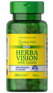 Puritan's Pride Herbavision with Lutein and Bilberry 6 mg 120 caps Лютеин і чорниця для зору 519231 фото