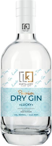 Джин Lk Distillery Lucky Dry Gin, 0.5л 45% (PRV4820168690723) 1218036 фото