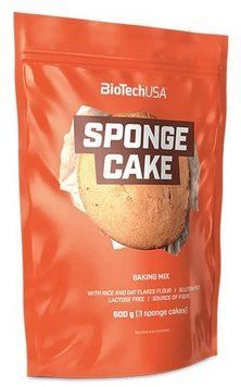 Смесь для выпечки бисквита BiotechUSA Sponge Cake Baking mix 600 g 1000778 фото