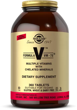 Solgar Formula VM-75 Мультивітаміни та мінерали 360 таблеток 880679 фото