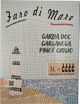 Вино Faro Di Mare - Pinot Grigio Garganaga DOC сухе біле 3л 11.5% (PLK8003625020721) 743957 фото