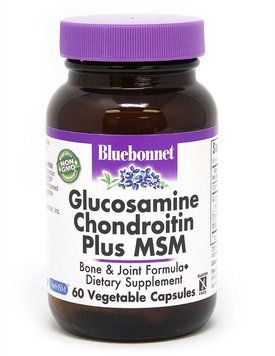 Bluebonnet Nutrition, Glucosamine Chondroitin Plus MSM, 60 Vegetable Capsules (1117) 626475 фото