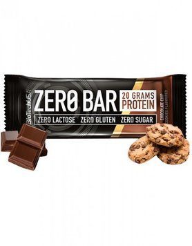 Протеиновый батончик BioTechUSA ZERO Bar 50g Chocolate-Chip Cookies 380194 фото
