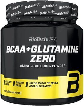 Аминокислота для спорта BioTechUSA BCAA + Glutamine Zero 480 g /40 servings/ Orange 689078 фото