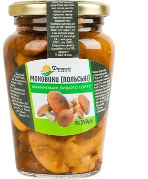 Моховики (Польский гриб) маринованные Домашні продукти 350 г (4820186124446) 1407799 фото