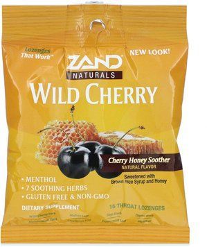 Zand Wild Cherry Honey Soother Дикая вишня медовые леденцы 15 шт 1185860 фото