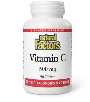 Natural Factors Vitamin C 500mg - 90 Tablets 1455919 фото