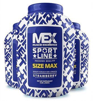 Гейнер MEX Size Max 2720 g /24 servings/ Strawberry 384221 фото