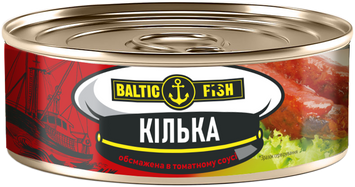 Килька Baltic Fish обжаренная в томатном соусе 240 г (4751007739351) 1330583 фото