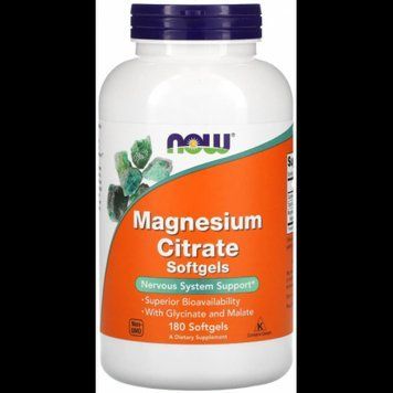 Now Foods Magnesium Citrate With Glycinate & Malate Цитрат магния 180 капсул 1078690 фото