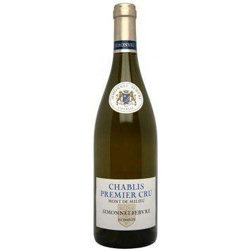 Вино Simonnet-Febvre Chablis Premier Cru Montmains АОС, біле сухе, 13% 0.75л (MAR3422511000374) 1153031 фото