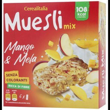 Батончик Cerealitalia зерновий Muesli Mix манго та яблуко 180 г (8010121010613) 1206553 фото