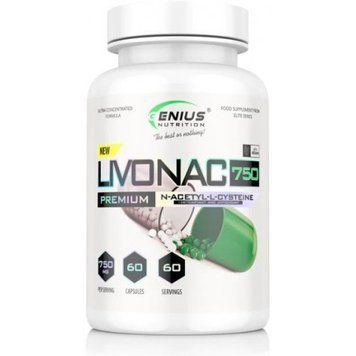 Genius Nutrition Livonac N-ацетилцистеин 750 60 капсул 1000888 фото