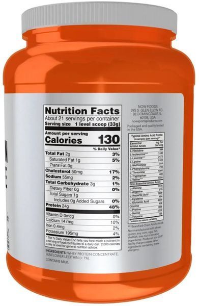 Протеїн Now Foods Whey Protein Concentrate - 680g Unflavored 1451235 фото