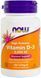NOW Foods Vit D3 2000 IU 120 SGELS Вітамін D3 523356 фото 1