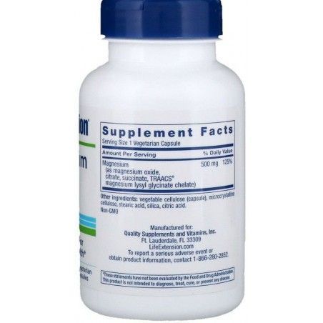 Life Extension Magnesium Caps 500 mg 100 Veggie Caps Магній 534606 фото