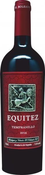 Вино El Soleado Equitez Tempranillo, красное сухое, 0.75л 15% (ALR14460) 1195316 фото