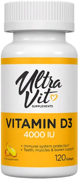 VPLab UltraVit Vitamin D3 4000 IU Вітамін D3 120 капсул 899100 фото