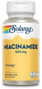 Solaray Niacinamide 500mg - 100 Veg Capsules 1452665 фото
