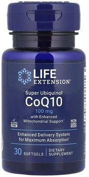 Life Extension Super Ubiquinol CoQ10 with Enhanced Mitochondrial Support 100 mg - 30 softgels 1461031 фото
