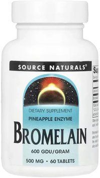 Source Naturals Bromelain 600 GDU - 60 Tablets 1452285 фото