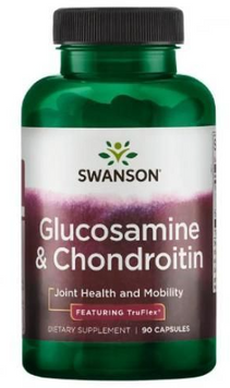 Swanson Glucosamine Chondroitin Joint Helth and Mobility 90 caps / 1 servings 1032684 фото